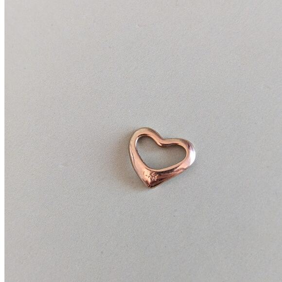 Estate 14k Yellow Gold SUPER TINY Heart Charm - Picture 1 of 6